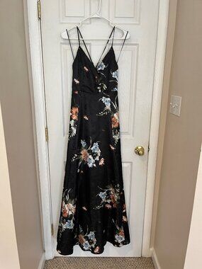 karalie maxi dress Baltic Born Floral Maxi Dress Navy Blue Karalie Maxi Dress  Navy Floral  Ruffle Neck Baltic Born